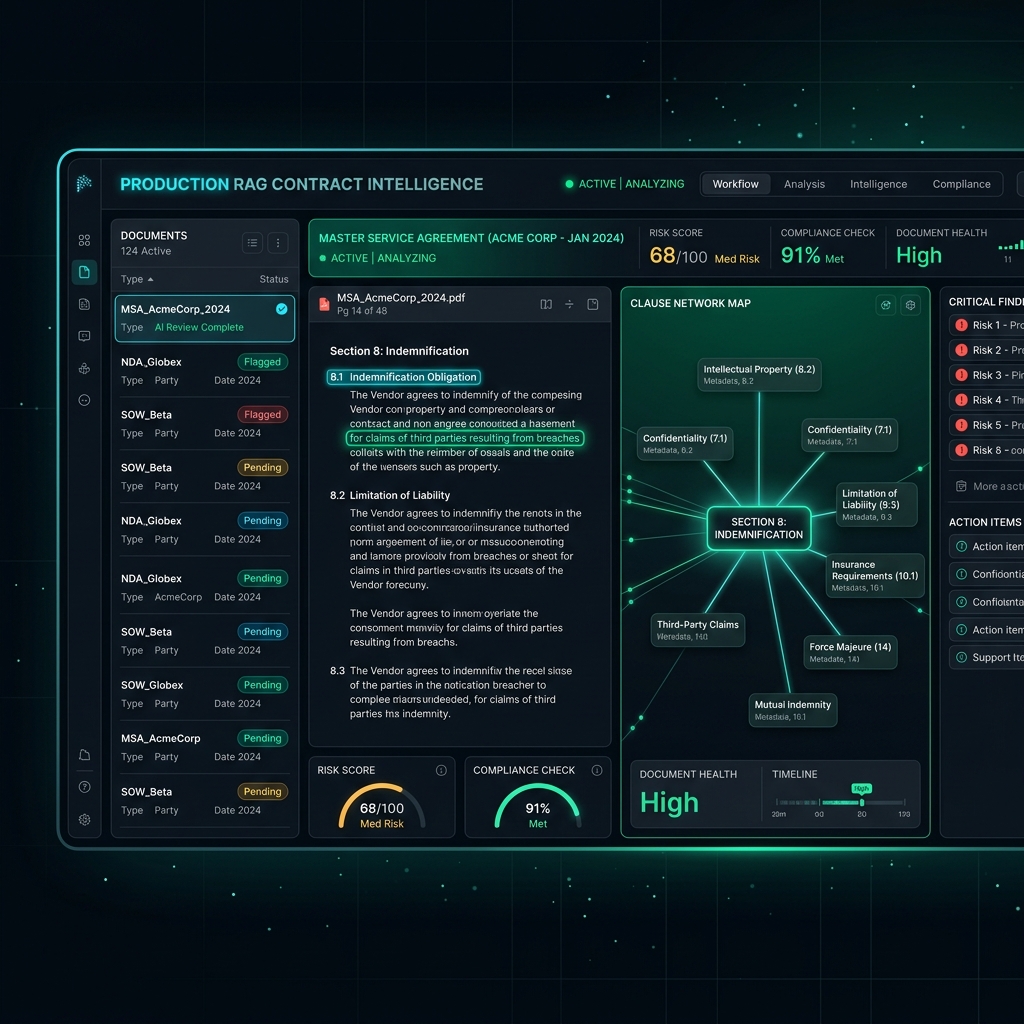 Production RAG Contract Intelligence